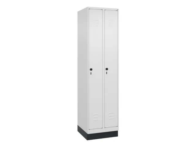 locker,HxBxD 1950x500x500mm,2vak,vak B 250mm,draaigrendel,sokkel