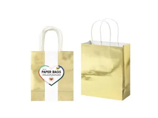 Cadeautas Folia goud kraft 24x31x12cm 20 stuks - 1