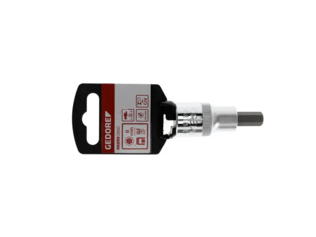 GEDORE RED R62550810 Schroevendraaierbit 1/2 inch 8mm lengte 55mm