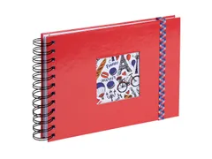 Fotoalbum Spiraal 50 pagina's 23x16cm French'Class rood
