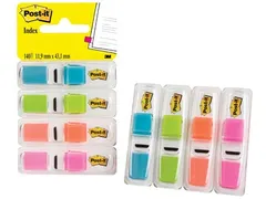 Index Smal, Ft 12 X 43 Mm, Blister Met 4 Kleuren, 35 Tabs Per