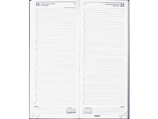 Agenda 2027 Brepols Saturnus Lima 1dag/1pagina blauw - 1