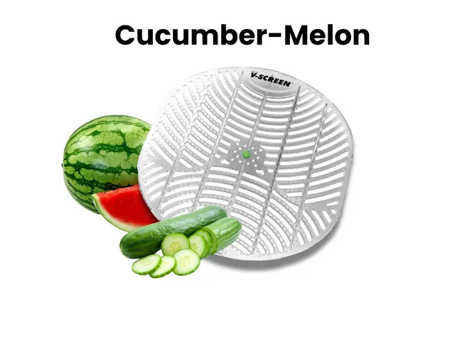 Urinoirmat V-screen Cucumber Melon 12 stuks