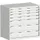 ladekast HxBxD 1000x1050x650mm 7laden RAL7035 front RAL7035