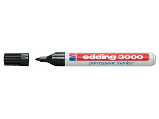 Viltstift edding 3000 rond zwart 1.5-3mm blister à 4st - 2