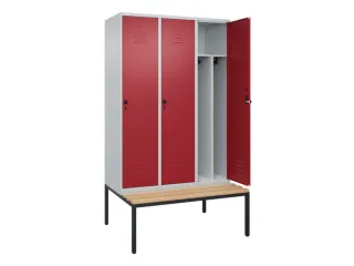 locker voor scheiding van kleding,HxBxD 2120x1200x815mm,3vak - 2