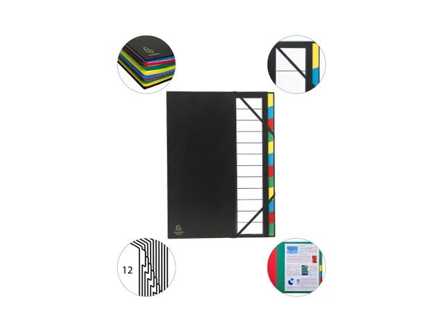 Sorteermap Ordonator Harmonika 12vak zw.