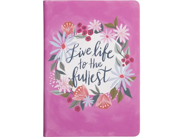Carnet de notes Live Life to the Fullest ligné 15x20cm