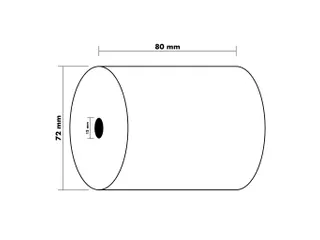 Exacompta Kassarol 43828E Wit 80mmx80mmx12mm 75 Meter 55 Gram - 6