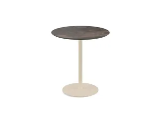 bistrotafel,HxØ 730x700mm,rond,schotelvoet zandkleuren - 1