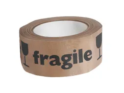 Waarschuwingstape IEZZY 50mmx50m 80% gerecycled papier bruin zwart