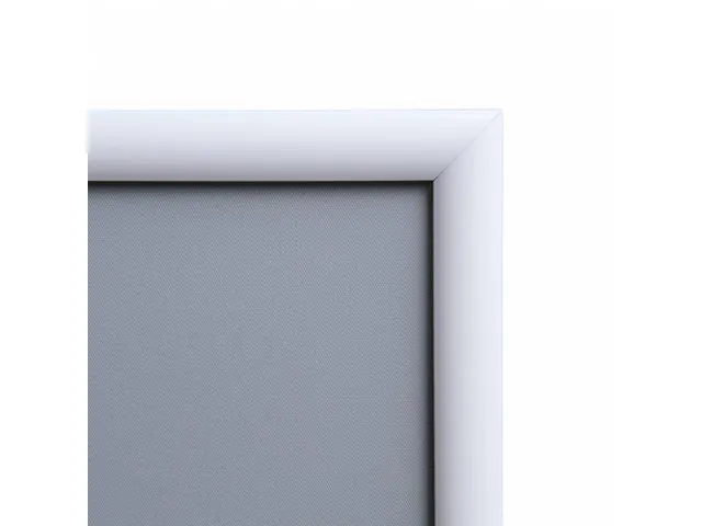 Cadre clipsable 50x70cm Coins biseautés Blanc