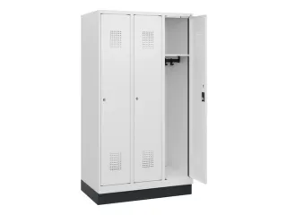 schoollocker,HxBxD 1630x900x500mm,3vak,vak B 300mm,cil.-slot,sokkel - 1