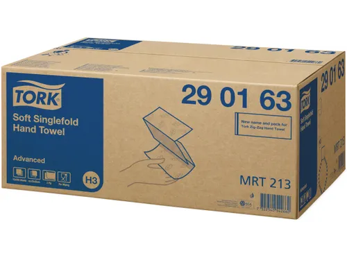 Tork 290163 Handdoek Singlefold H3 Z-vouw Advanced Wit 15x250 vel
