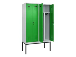 PBM-locker,HxBxD 2120x1200x500mm,4vak,vak B 300mm,draaigrendel