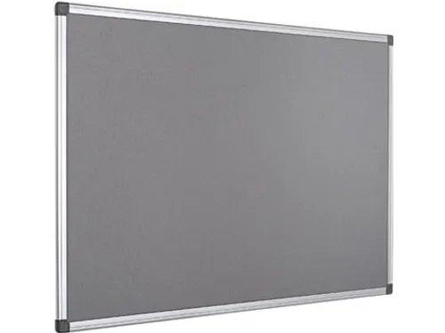 Textielbord Met Aluminium Frame 60x45cm Grijs Incl. Montagemateriaal