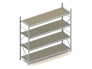 breedvakstelling,grondveld,HxBxD 2500x2651x800mm,vakl. 490kg - 1