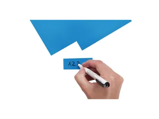 Magneetvel MAUL 200x300mm blauw beschrijf- wisbaar en te knippen - 3