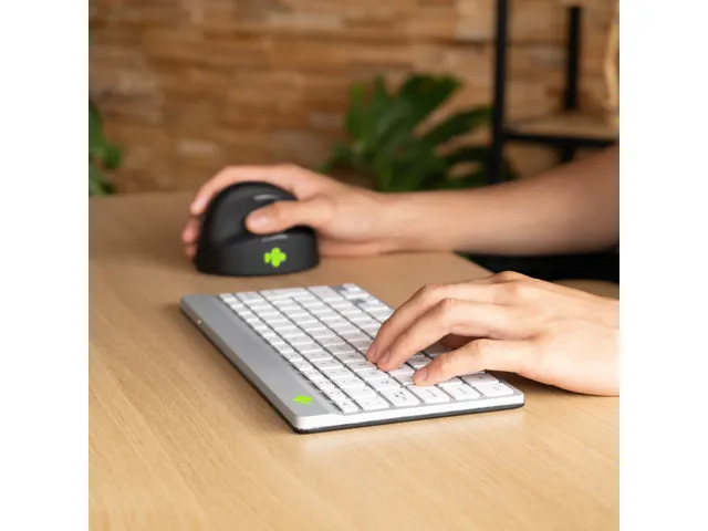 Compact Break ergonomisch toetsenbord Azerty BE Wit draadloos