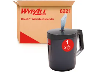 Poetsroldispenser WypAll reach centerfeed zwart 6221 - 1