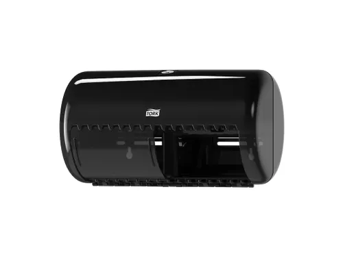 Tork 557008 T4 Toiletpapier Dispenser Elevation Twin Zwart