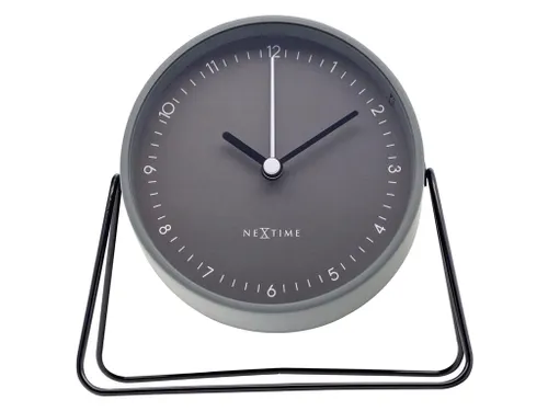 Wekker Nextime Berlin Table 14x13 cm grijs metaal