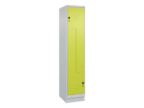 Z-garderobekast,HxBxD 1950x400x500mm,vak B 200/400mm,draaigrendel