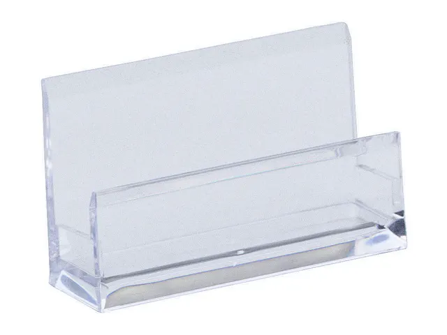 visitekaartjeshouder Alco 103x60x30mm acryl transparant