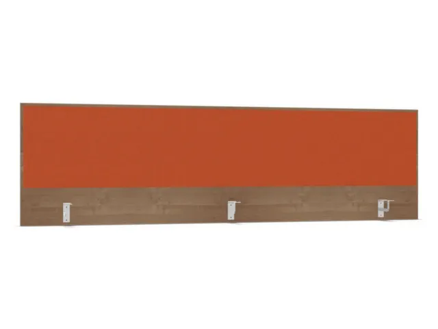 opzetpaneel,v. bureau,aanbouw achter,B 2000mm,NT-cherry,BN3012-oranje