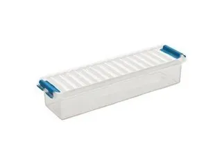 Q-line opbergbox 0,9L transparant blauw - 27x8,6x6,2cm - 1