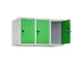 opzetkast,v. locker,3vak.,vak B 300mm,HxBxD 500x900x500mm,draaigrendel