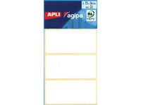 Witte Etiketten In Etui Ft 34x75mm (bxh), 21 Stuks, 3 Per Blad