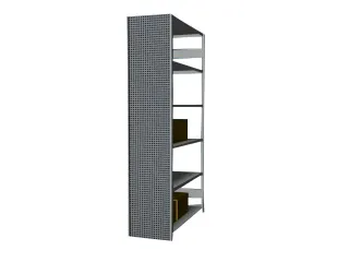 zijwand,v. inhaakstelling,HxD 2500x500mm,staal,RAL7035,perforatieplaat - 2