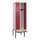 locker met bank,HxBxD 2120x600x815mm,2vak,vak B 300mm,cilinderslot