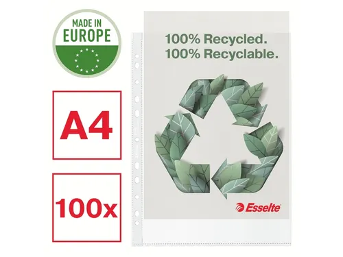Showtas Esselte A4 11-gaats 100% gerecycled PP transparant