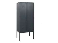 locker,HxBxD 1950x800x500mm,2vak,vak B 400mm,cil.-slot,voetonderstel