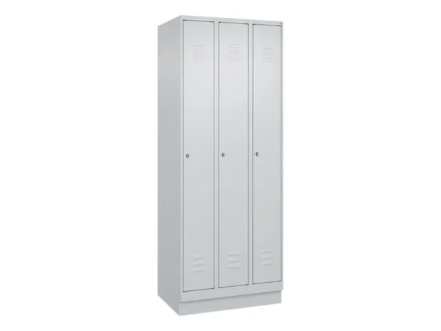 locker,HxBxD 1950x750x500mm,3vak,vak B 250mm,cil.-slot,sokkel