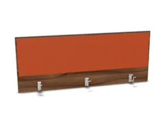 opzetpaneel bureau aanbouw achter NP-tiepolo nut BN3012-oranje 1400mm