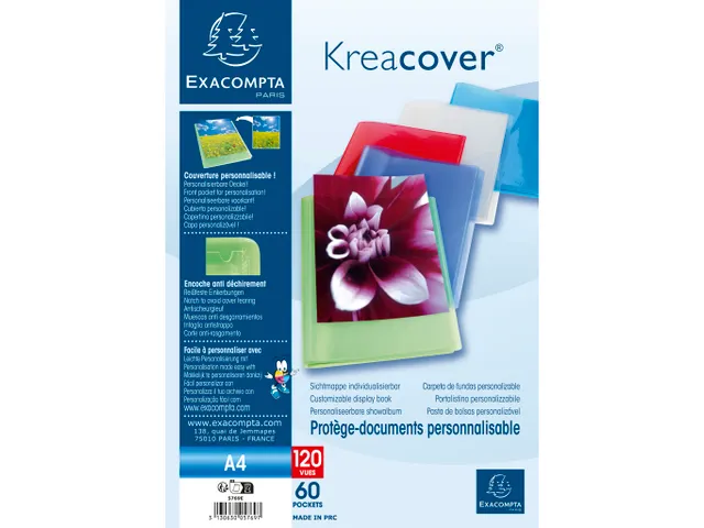 Protège-documents en polypropylène semi rigide Kreacover Chromaline