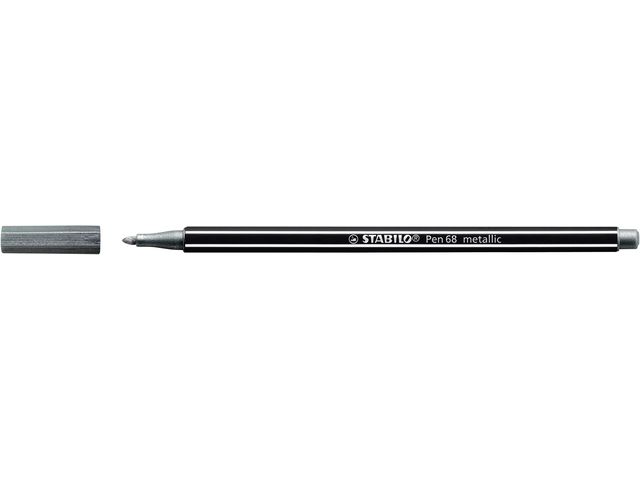 Leia samenkomen gracht Stabilo Viltstift STABILO Pen 68/805 metallic zilver | DiscountOffice.be