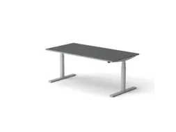 Elektrisch ihv bureau,HxBxD 650-1310x1800x900mm,blad donkergrijs