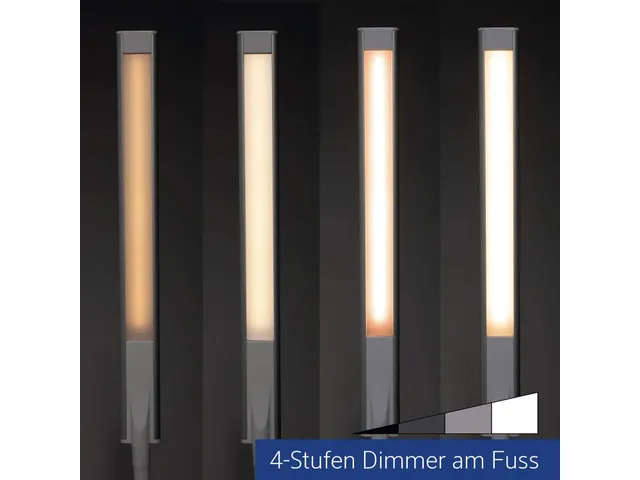 Bureaulamp MAUL Pirro LED dimbaar met voet Wit