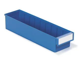 stellingbak,HxBxD 100x132x500mm,PP,blauw - 1