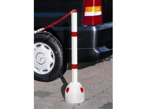 Parkeerpaddestoel Ø 225Mm H 900Mm Met Paal Wit