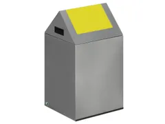 Afvalverzamelaar Zelfblussend 1X43 Liter 600X320X320Mm Klemring Geel
