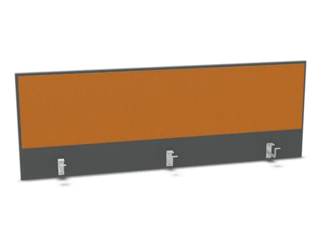 opzetpaneel bureau aanbouw achter MS-donkergrijs BN3005-geel 1600mm