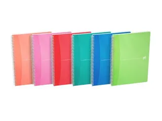 Spiraalblok Oxford MyColours A4 90vel lijn assorti - 1