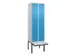 locker voor scheiding van kleding,HxBxD 2120x600x815mm,2vak