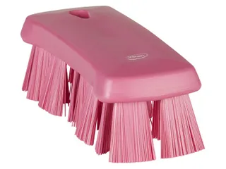 Vikan 3891-1 UST Kleine Werkborstel Harde vezel 176mm Roze - 2