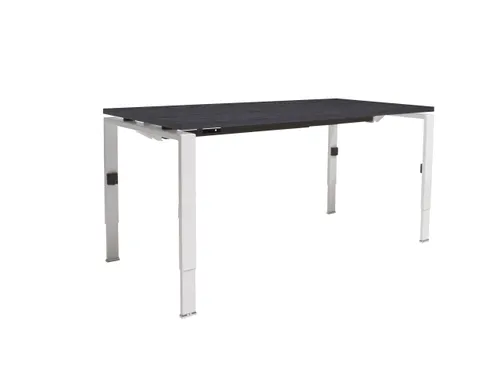 Bureau Linesto N4 hoogte instelbaar 180x80cm houtprint schaduw wit